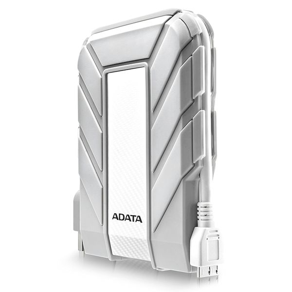 ADATA Waterproof, Dustproof, Shock-Resistant USB 3.0 External Hard Drive (AHD710A-1TU3-CWH) White